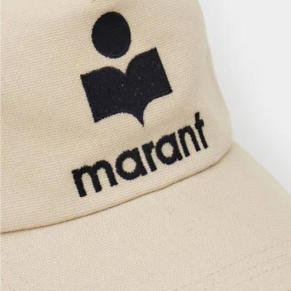 Isabel Marant Tyrony cap in Ecru/Black WORN ONCE $195 main image 13